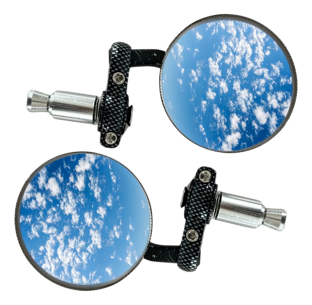 1 Par De Espejos Redondos Para Motocicleta Universal