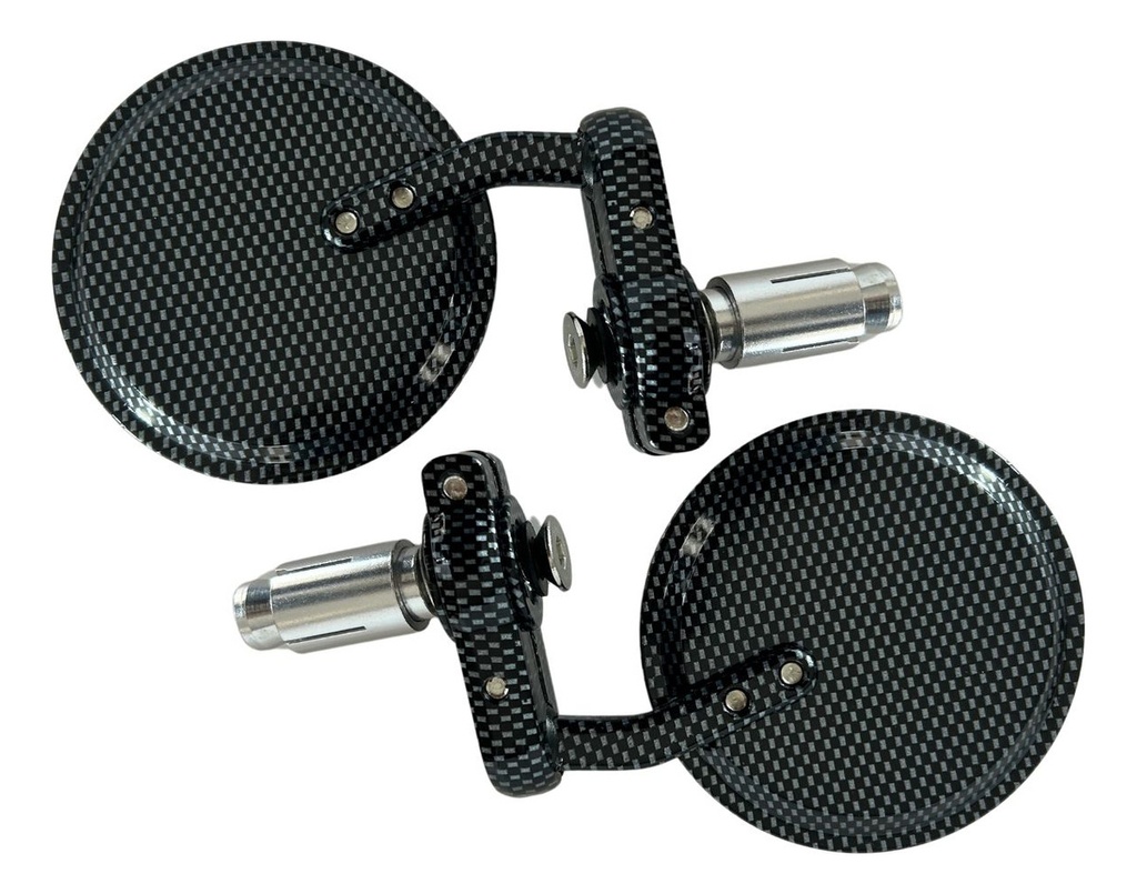 1 Par De Espejos Redondos Para Motocicleta Universal