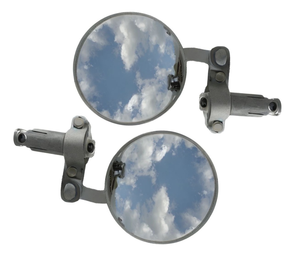 1 Par De Espejos Redondos Para Motocicleta Universal