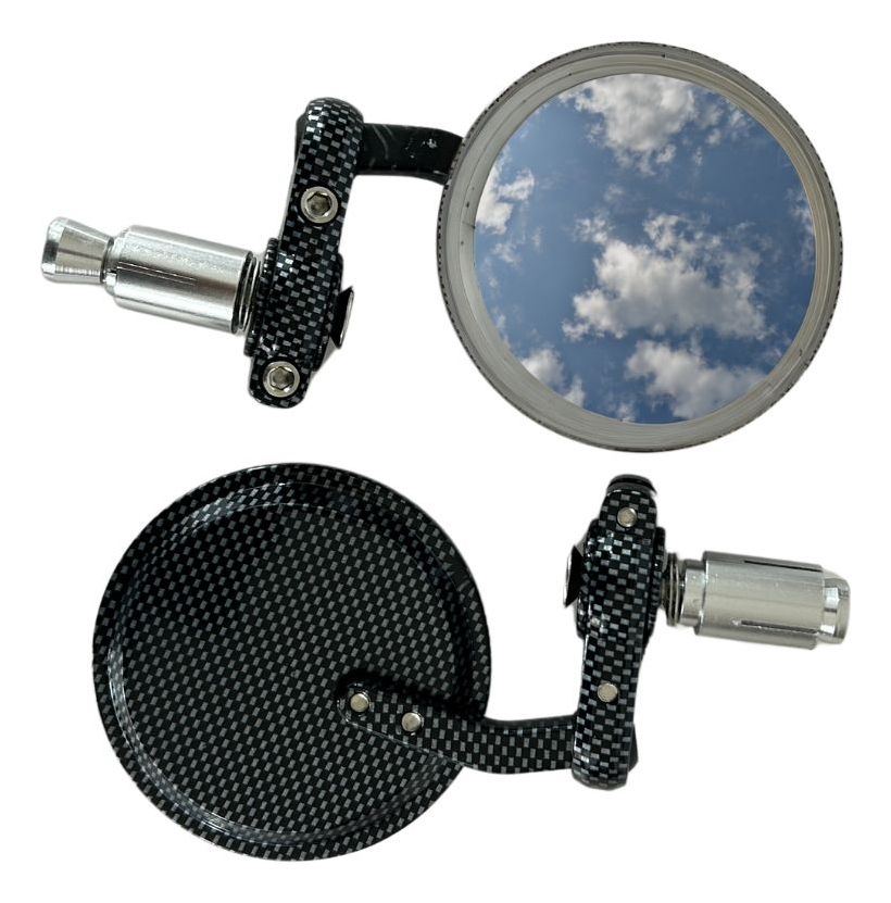 1 Par De Espejos Redondos Para Motocicleta Universal