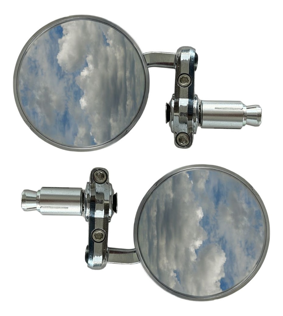 1 Par De Espejos Redondos Para Motocicleta Universal