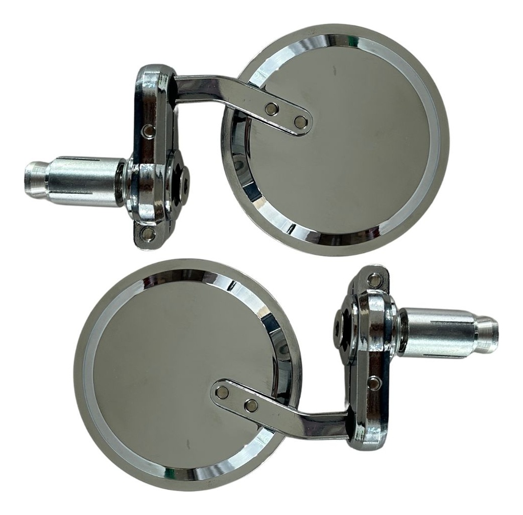 1 Par De Espejos Redondos Para Motocicleta Universal