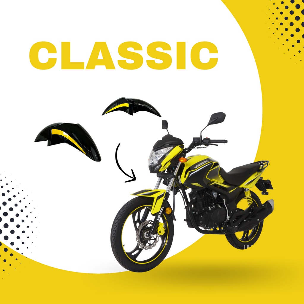 Salpicadera Delantera Moto Italika Ft250 Amarilla