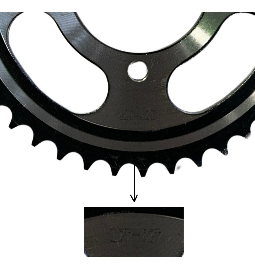 Engrane Traccion Trasero Acero #1045 42t At110 Sport