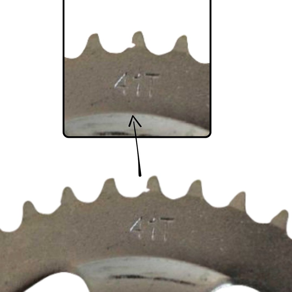 Engrane Traccion Trasero Acero #1045 41t 150s/ Ft150ts