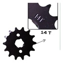 Engrane Traccion Delantero Acero #1045 C-90 Str 14t