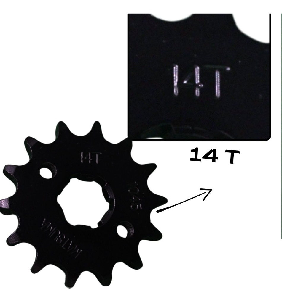 Engrane Traccion Del Acero #1045 14t Cargo 125