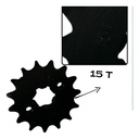 Engrane Traccion Delantero Acero #1045 15t Yamaha Ybr125