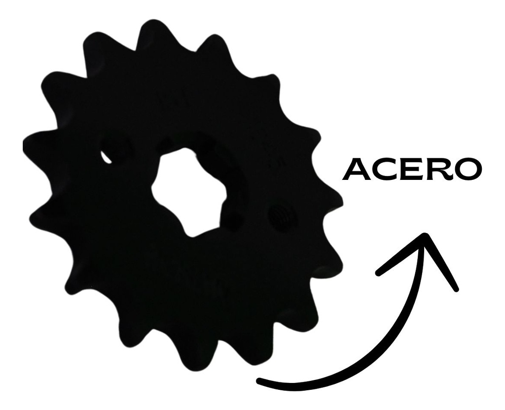 Engrane Traccion Delantero Acero #1045 15t Yamaha Ybr125