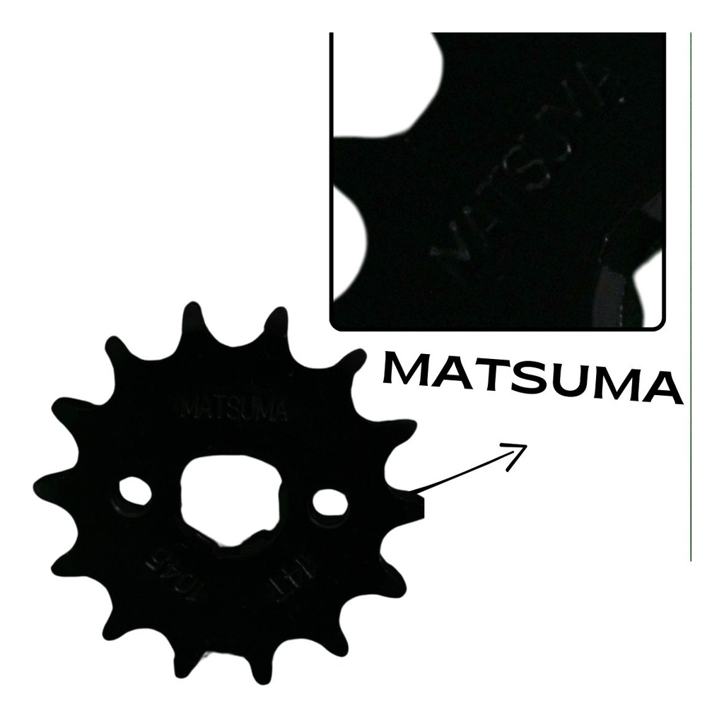 Engrane Traccion Delantero Acero 14t P/ Italika At110 Sport