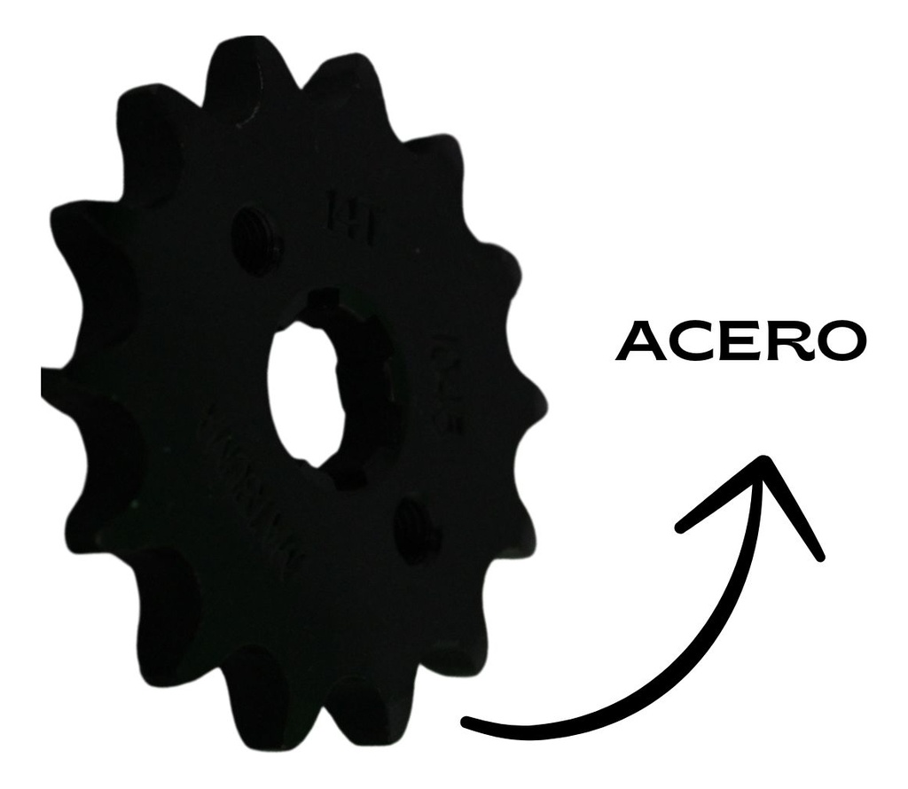 Engrane Traccion Delantero Acero 14t P/ Italika At110 Sport