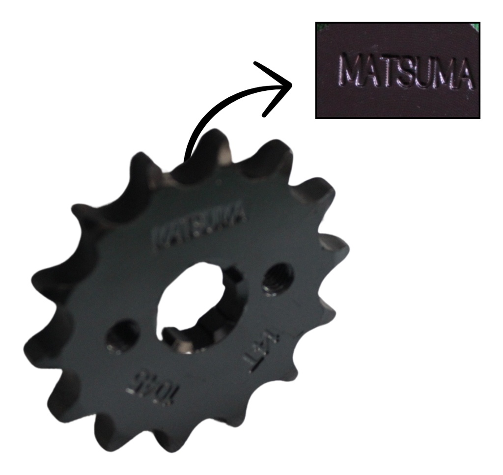 Engrane Traccion Delantero Acero #1045 14t Ar110, At110