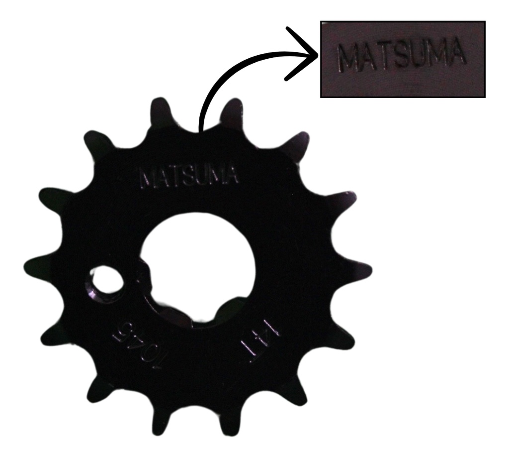 Engrane Traccion Delantero Acero 14t P/ Yamaha Fz16