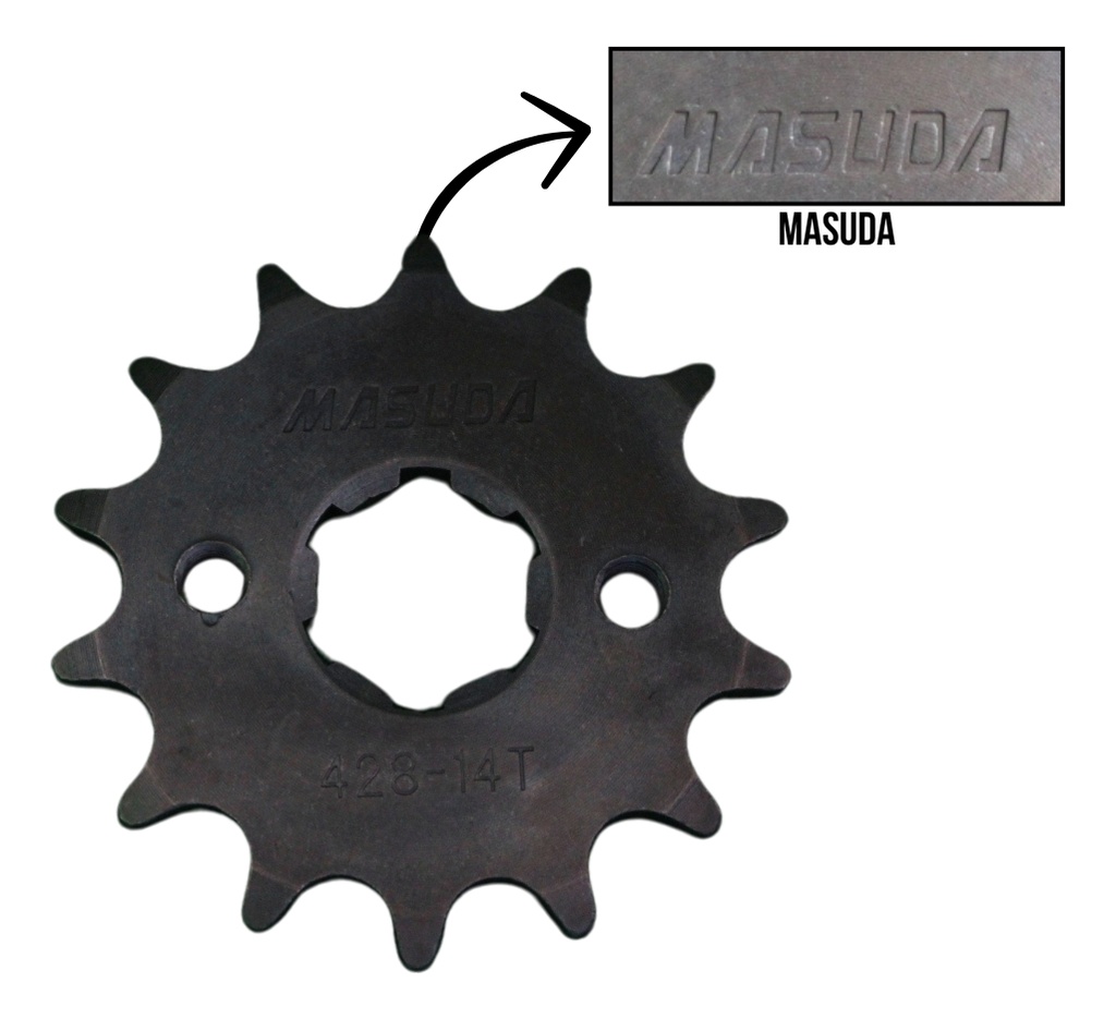 Engrane Traccion Del Acero #1045 14t Titan 125