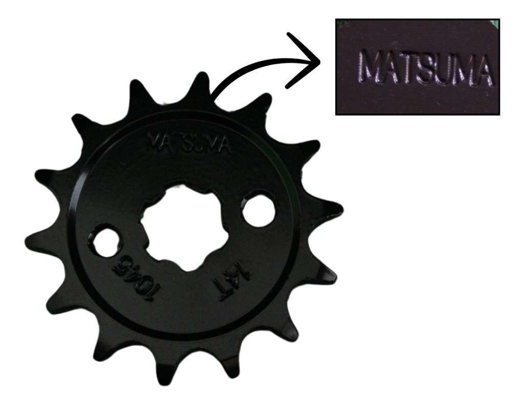 Engrane Traccion Delantero Acero #1045 14t Ft110