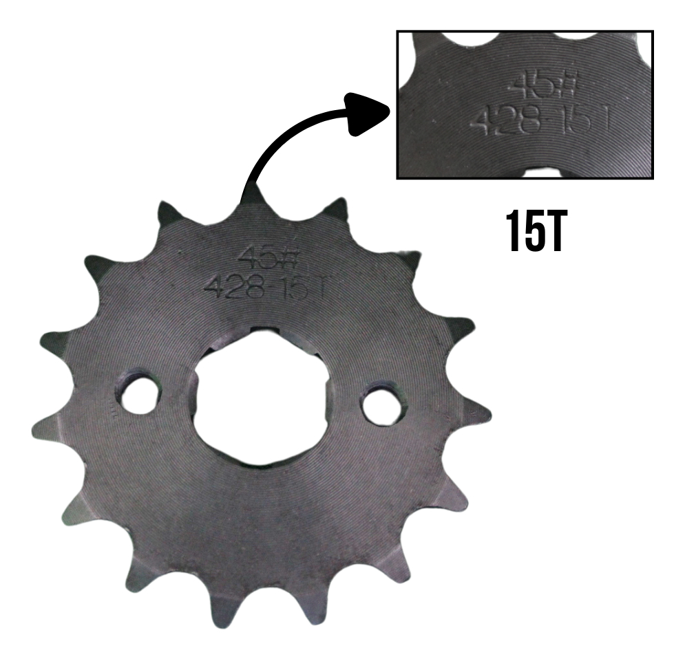 Engrane Traccion Delantero Acero #1045 15t 125z