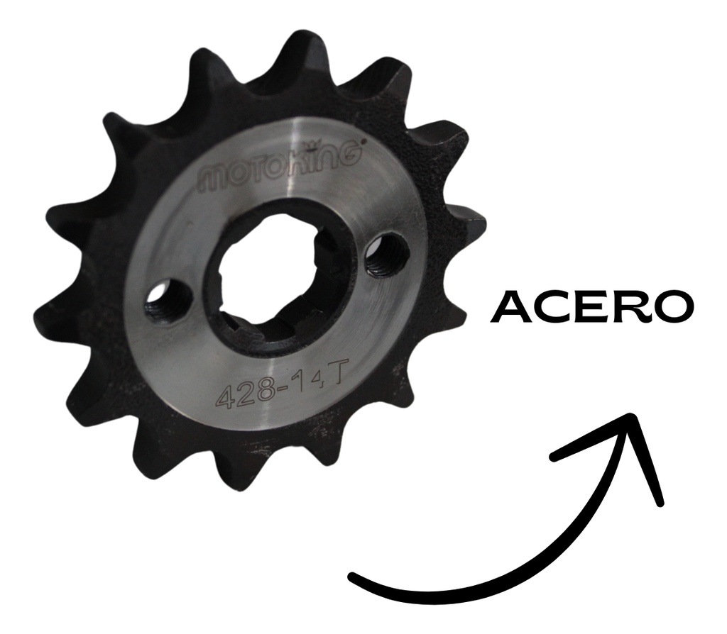 Engrane Delantero Acero #1045 14t Para Ft110  Resistente