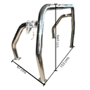 ROLL BAR PORTERIA CROMADO UNIVERSAL CHICO