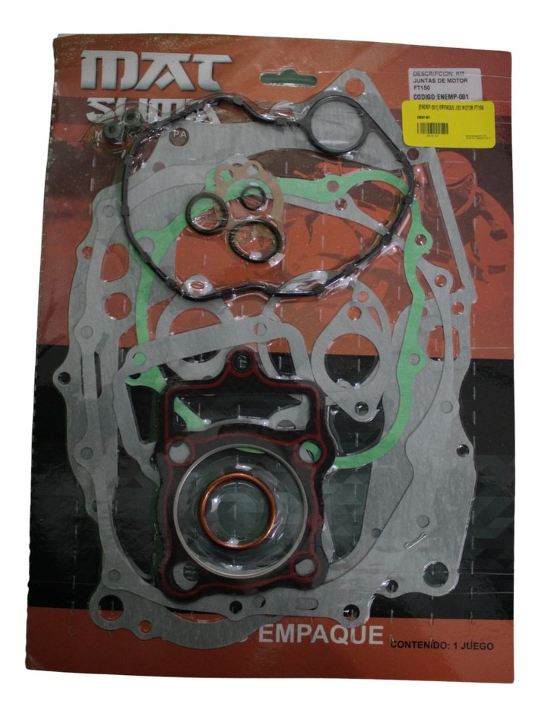 Juego Completo Empaque Motor Para Italika Ft150