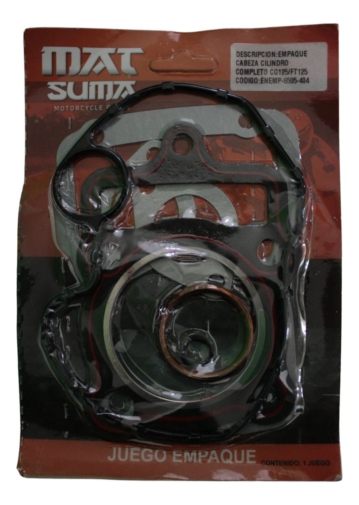 Juego Empaque Cabeza Cilindro Honda Cg125/ Italika Ft125