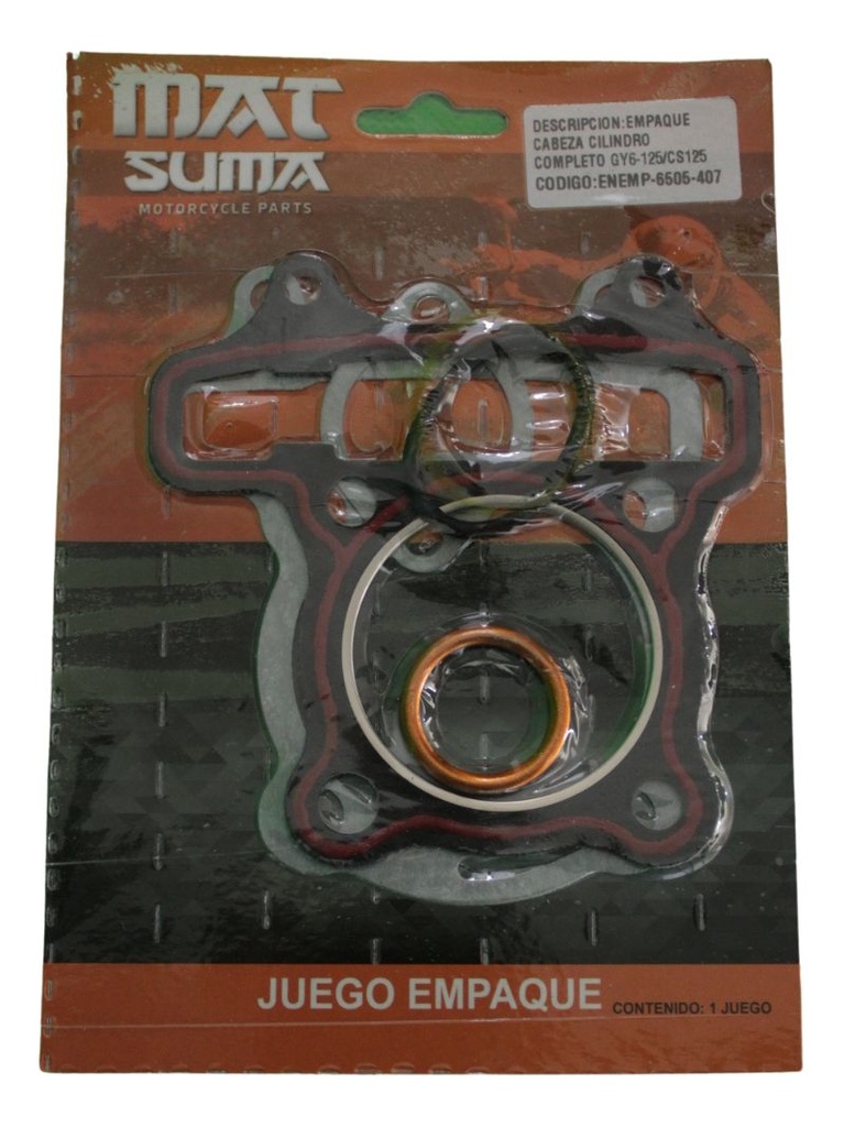 Empaque Cabeza Cilindro Completo Gy6-125/ Italika Cs125