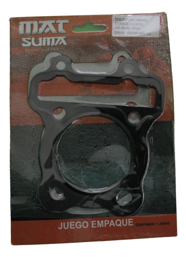 Juego Empaque Cabeza Cilindro Bajaj 205cc