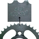 Engrane Traccion Trasero Acero #1045 39t Italika Rc150 2012