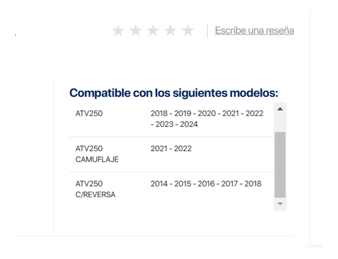 Empaque Tensor Cadena Italika Atv250 Con Reversa, Atv25