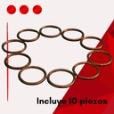 Empaque Escape Italika Ft125 Paquete 10 Piezas