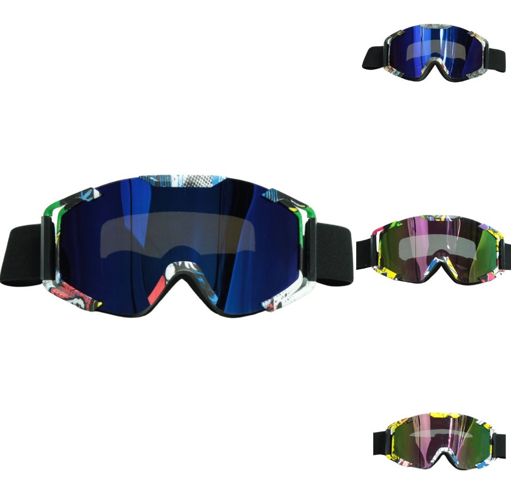 Goggles Para Moto Premium Racing Goggles Lente Rojo