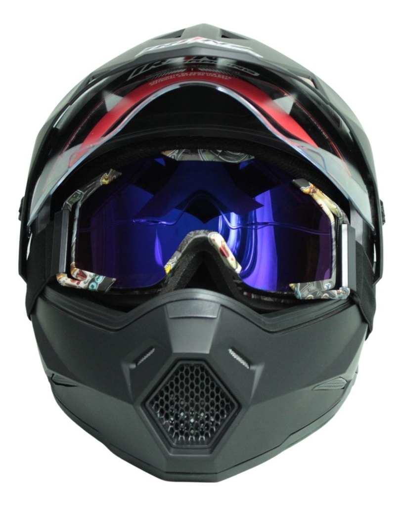 Goggles Para Moto Premium Racing Goggles Lente Rojo