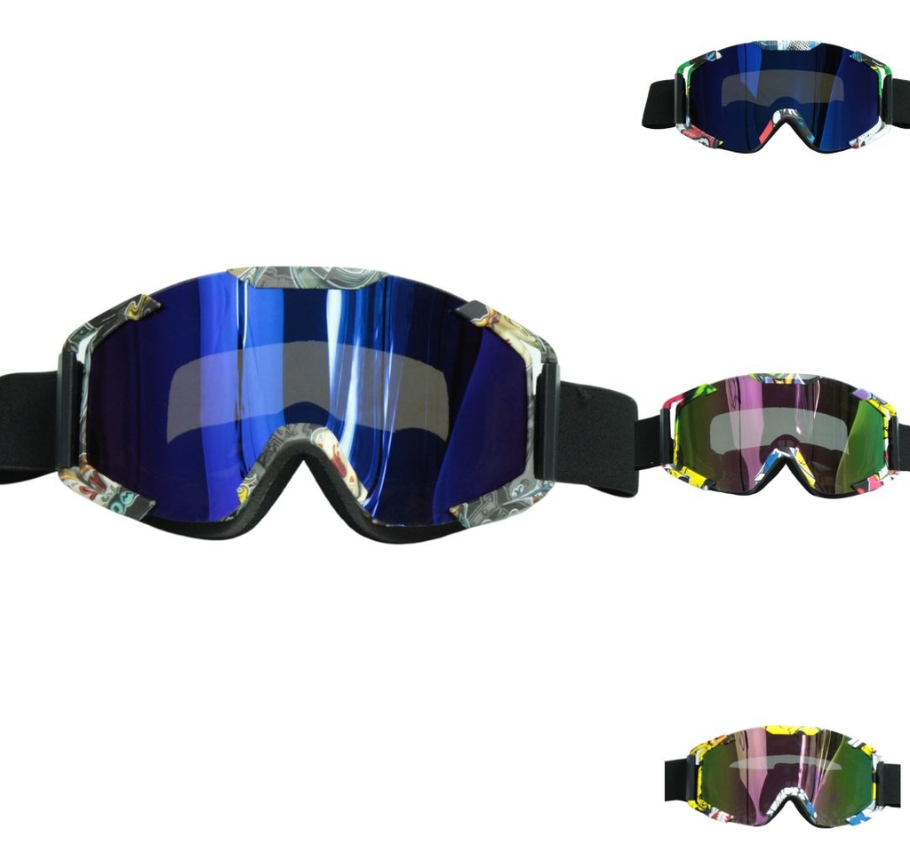 Goggles Para Moto Premium Racing Goggles Lente Rojo