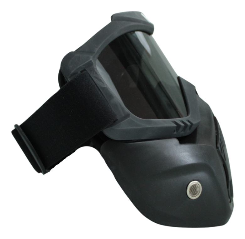 Goggles Para Moto Mascara Completa Color Negro Mate