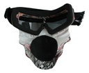Goggles Para Moto  Máscara Calavera   Con Diseño Negro/rojo