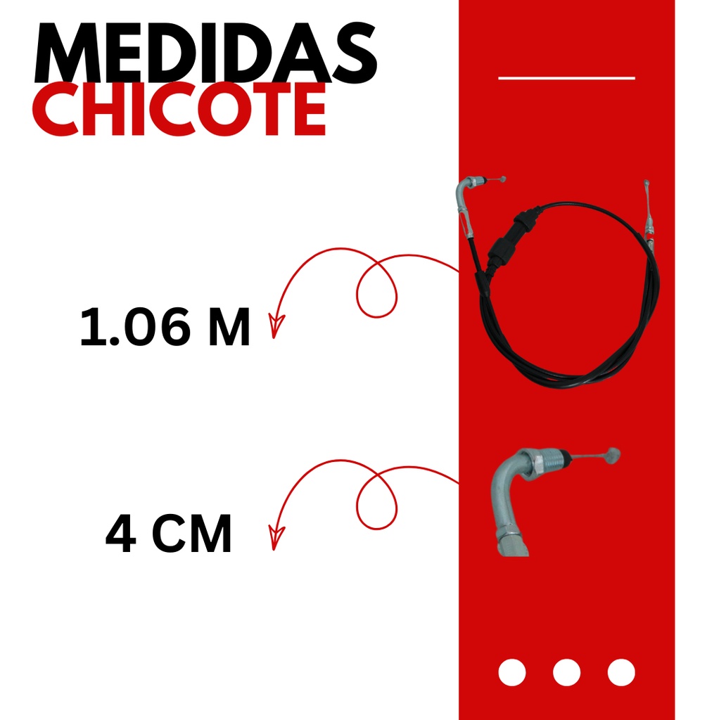 Chicote Acelerador Para Motocicleta Italika Rt-200 2009-2013