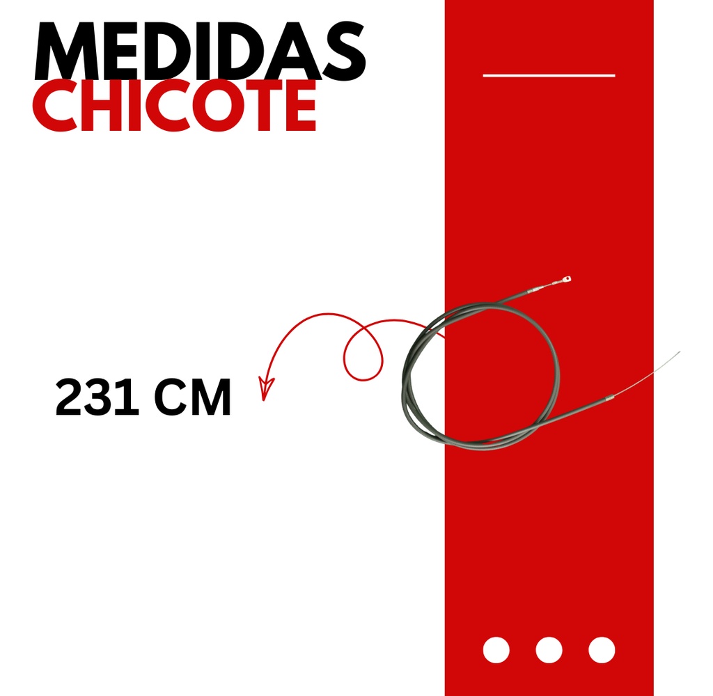 Chicote Reversa Largo Motocarro Bajaj Aa191010