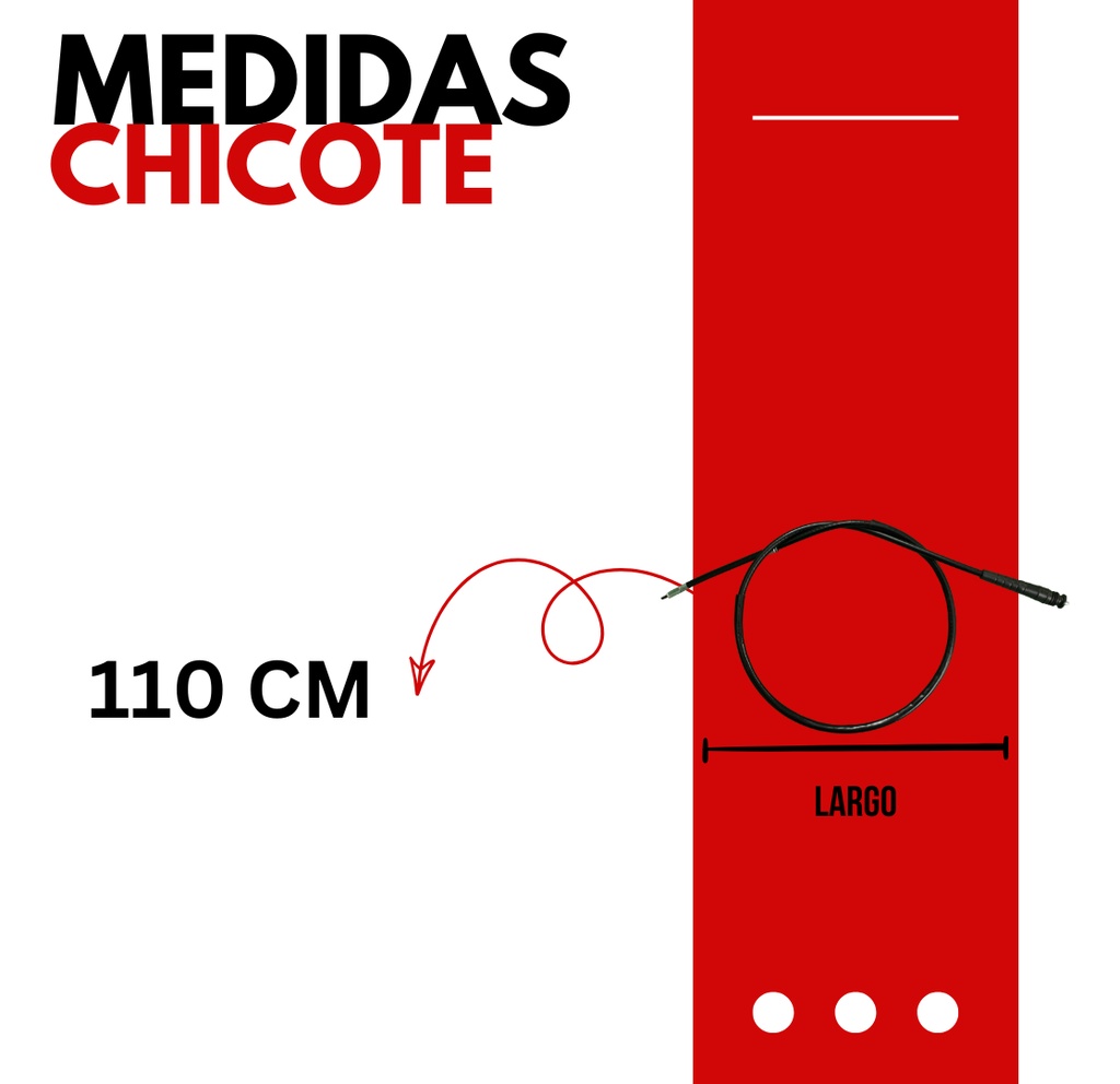 Chicote Velocimetro Para Motocicleta Italika Scooter Xs125