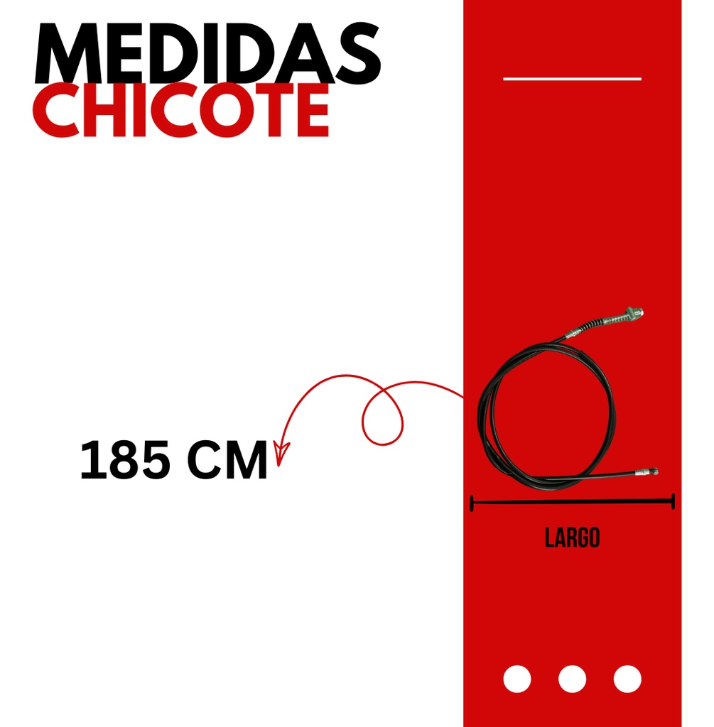Chicote Freno Trasero Para Motoneta Italika D125 2017