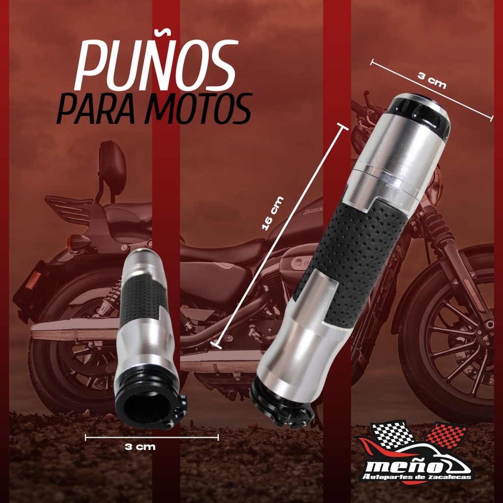 Juego Puños Moto Aluminio Premium Azul