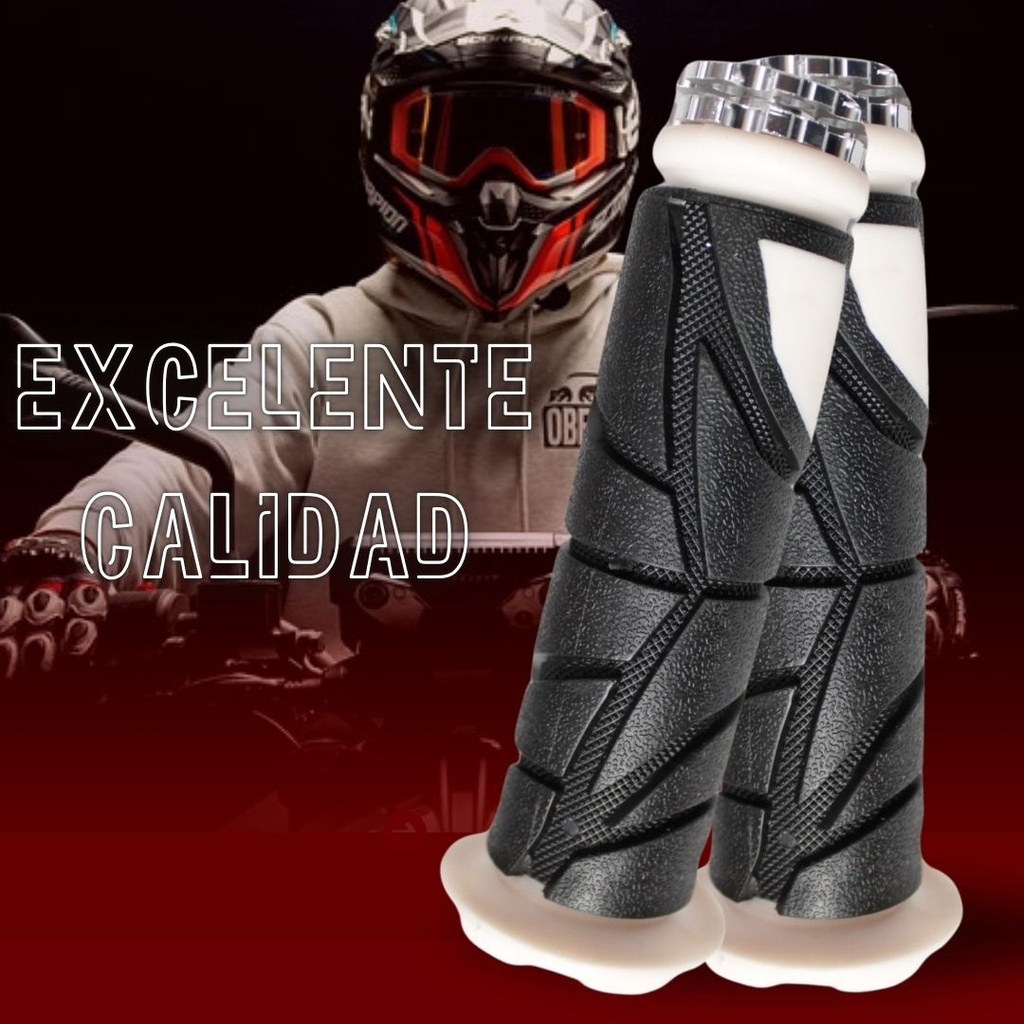 Juego De Puños Para Motocicleta Universal Goma Suave