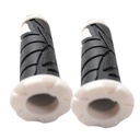 JUEGO DE PUÑOS PARA MOTO UNIVERSAL GOMA SUAVE BLANCO