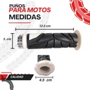 JUEGO DE PUÑOS PARA MOTO UNIVERSAL GOMA SUAVE BLANCO