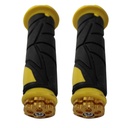 JUEGO DE PUÑOS PARA MOTO UNIVERSAL GOMA SUAVE  AMARILLO