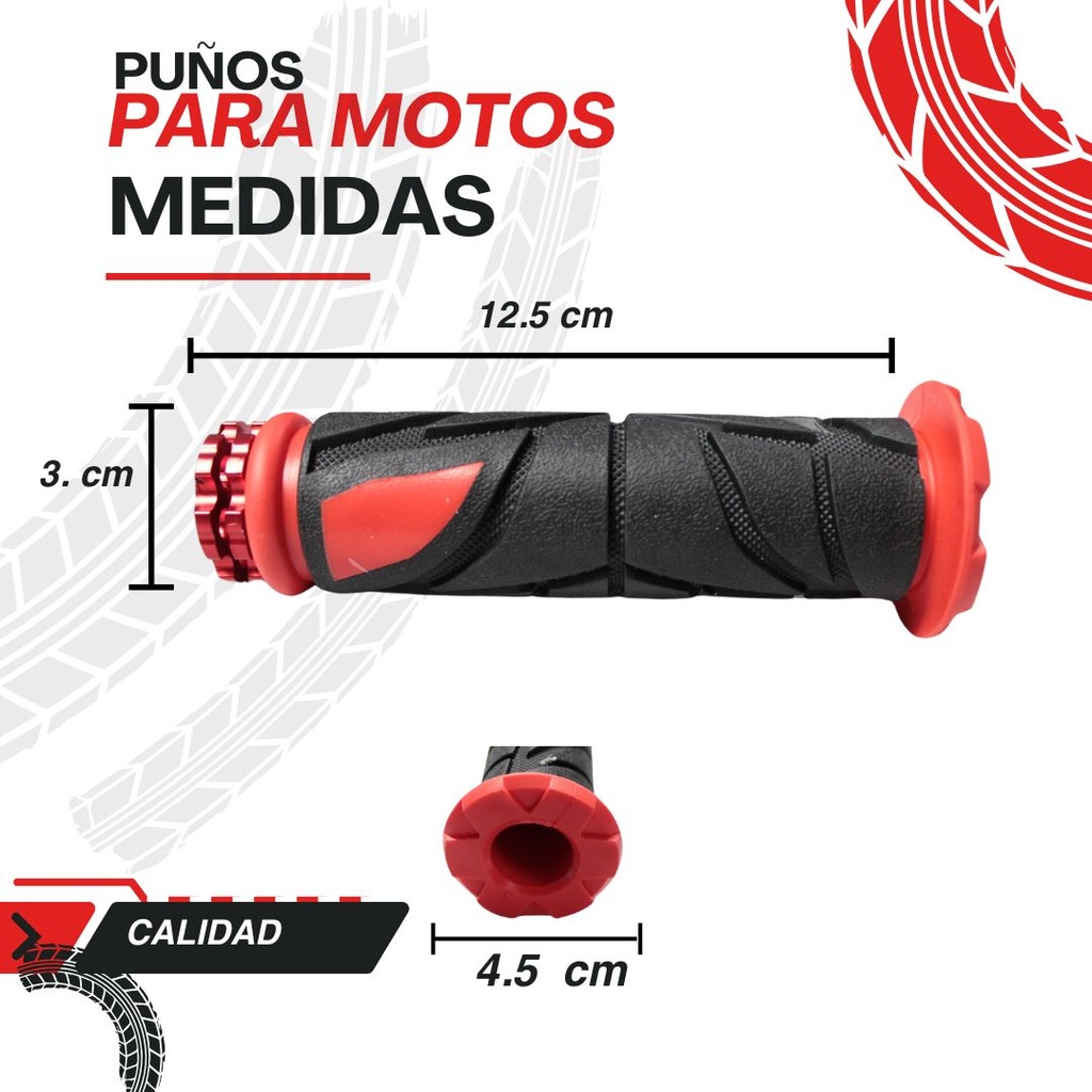 Juego De Puños Para Motocicleta Universal Goma Suave