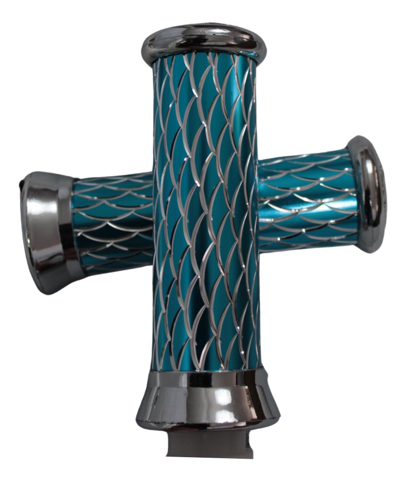 Juego De Puño Con Tapa Cromada De Aluminio 5 Variantes Color