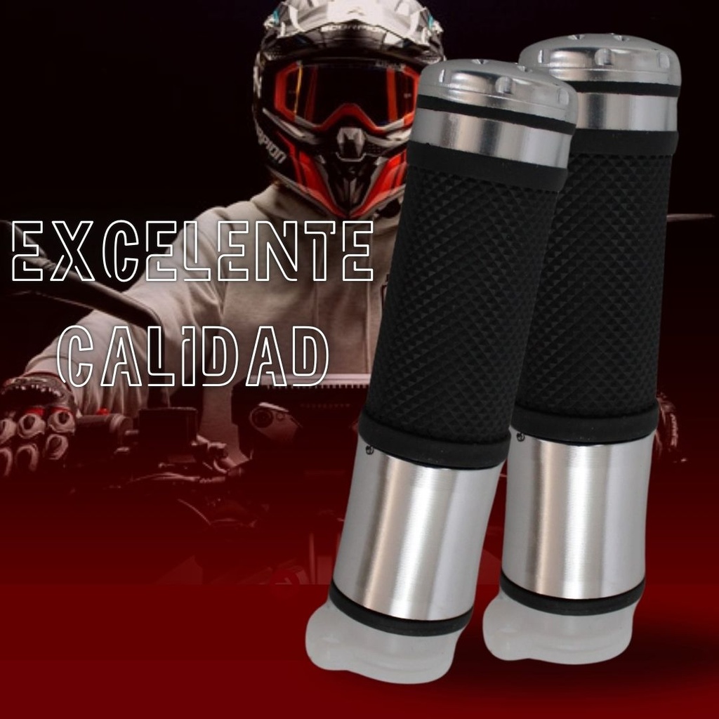 Juego De Puños Para Moto/aluminio Con Goma Antideslizante