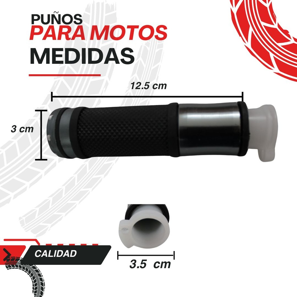 Juego De Puños Para Moto/aluminio Con Goma Antideslizante