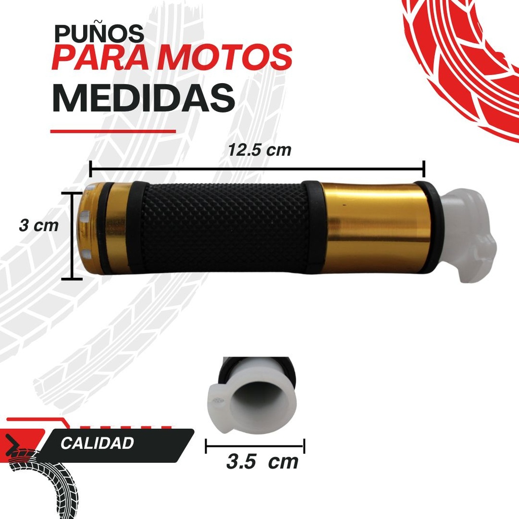 Juego De Puños Para Moto/aluminio Con Goma Antideslizante