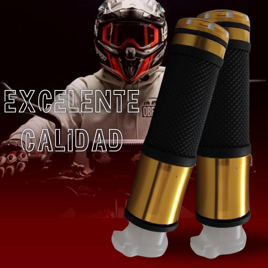 Juego De Puños Para Moto/aluminio Con Goma Antideslizante