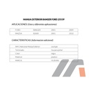 MANIJA EXTERIOR FD RANGER 01-09/MZ PICK 